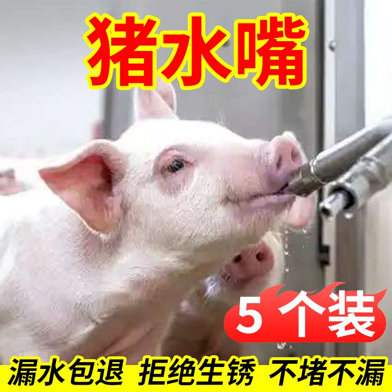 速发猪水水嘴猪用饮锈器养殖场不水钢猪饮嘴自动猪喝大流量水嘴