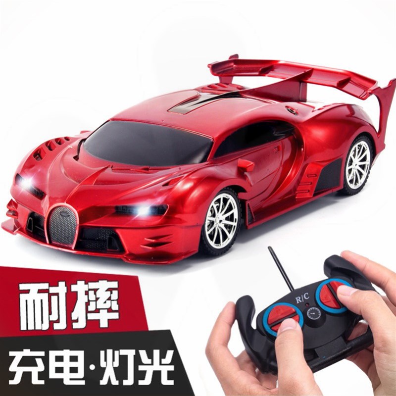 现货速发遥控汽车无线充电电动高速赛车漂移小汽车儿童玩具跑车男