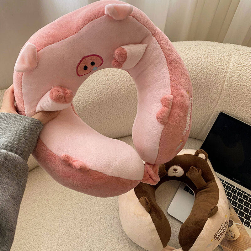 速发可爱旅室飞机护颈u型枕飞行学生午睡脖子车载办公行头枕可携