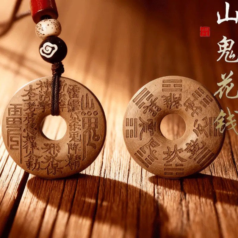速发【师傅推荐】丙午马年桃木山花钱匠心之作护佑道家令牌本命年