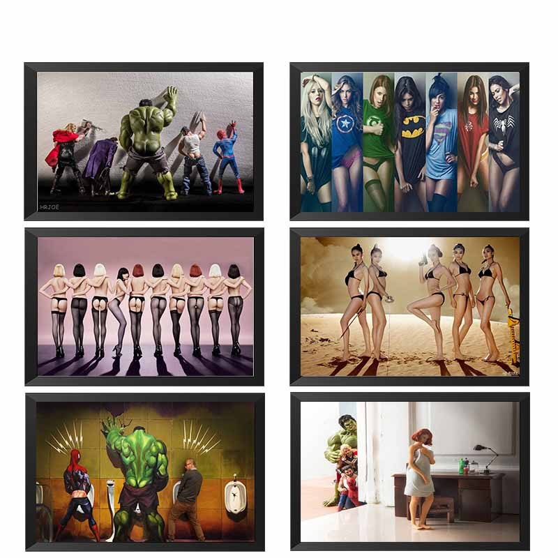 速发创意卫生间装饰画个性酒吧壁画搞笑画挂浴室洗手间样板房挂画图片