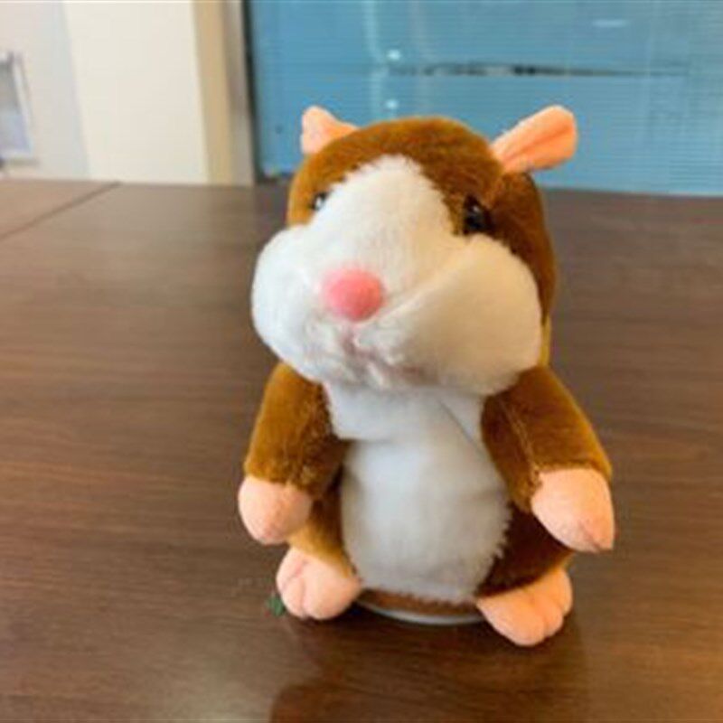 速发厂玩会说话会变声的可爱小仓鼠录舌田鼠儿童毛绒家具老鼠学音