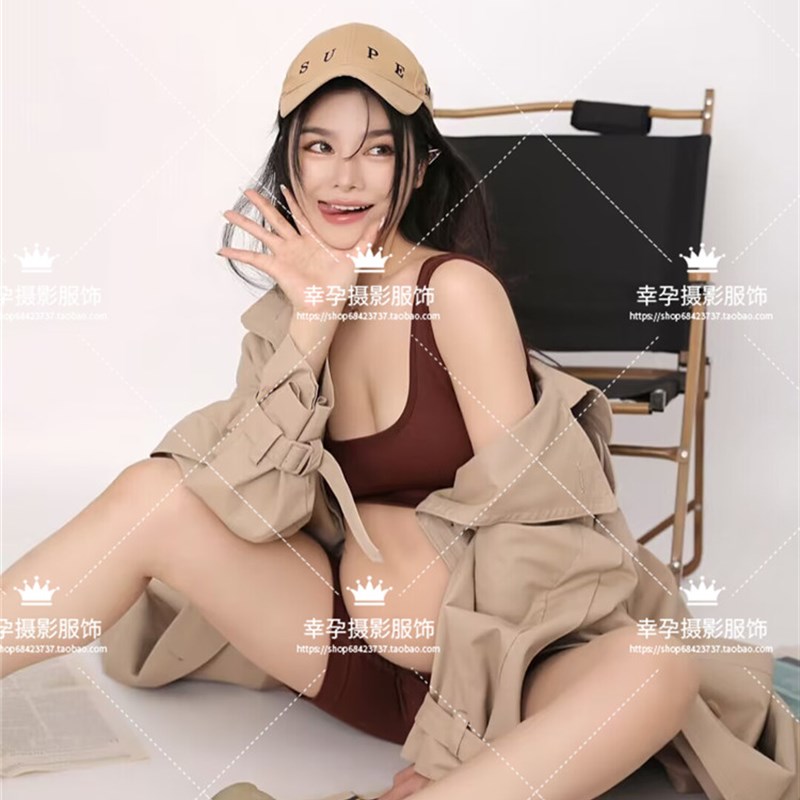 速发孕妇拍照甜装影楼工作室孕妈咪韩系服性感个酷摄影孕妇照衣服