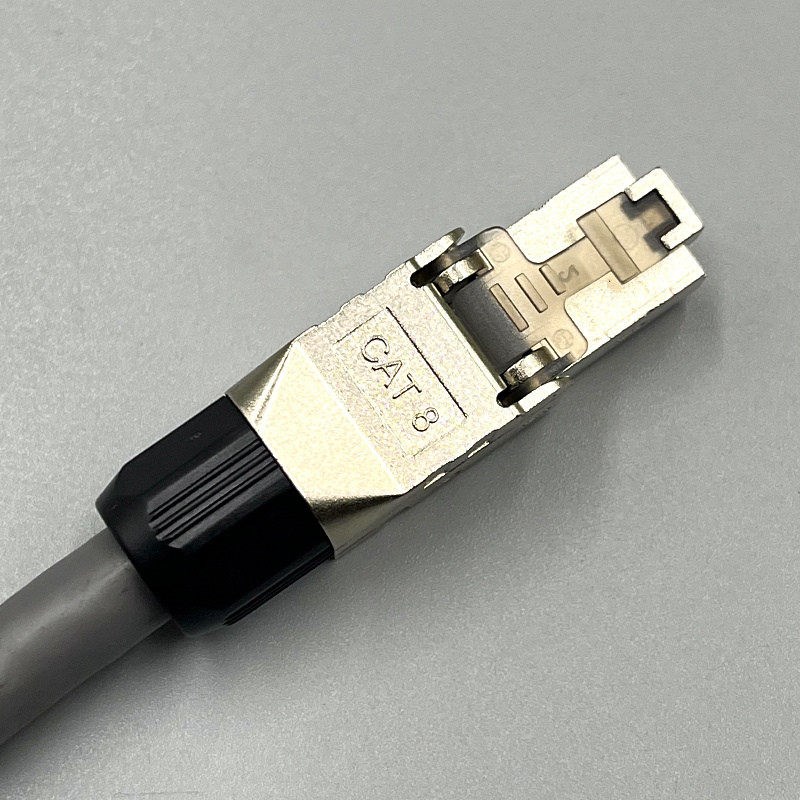 速发网线水晶头免压线对接器快接超五六6七7八类千兆兆rj45屏蔽接图片