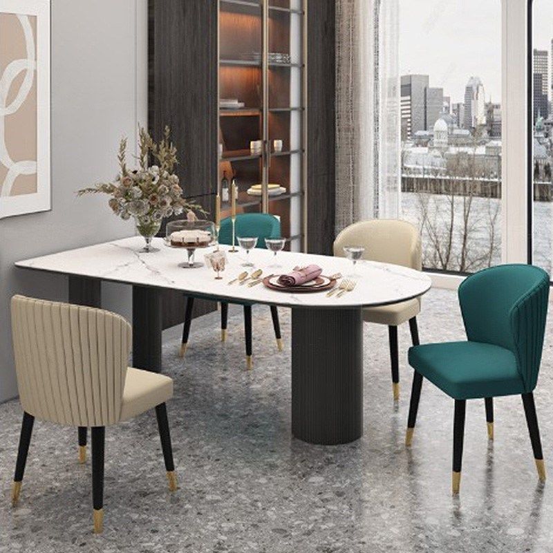 速发餐奢依诺岩板岛台餐桌组体简约靠墙隔断半圆小户型轻桌椅一合,住宅家具,岩板餐桌,淘宝优惠券,粉丝福利购,淘宝优惠卷