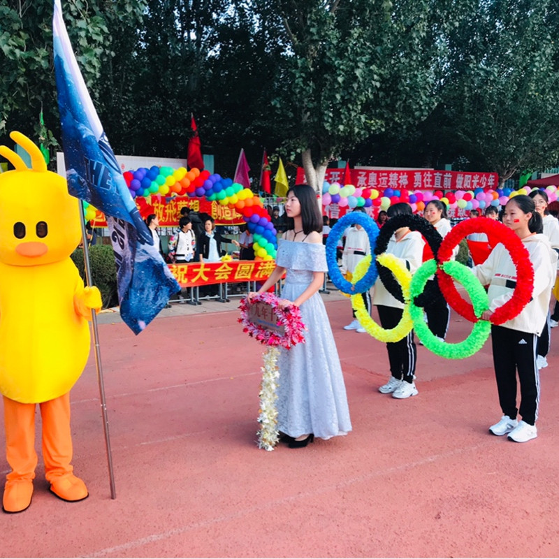 速发运动会花环开幕式方阵方队入场手持道具幼儿园器械舞蹈表演花