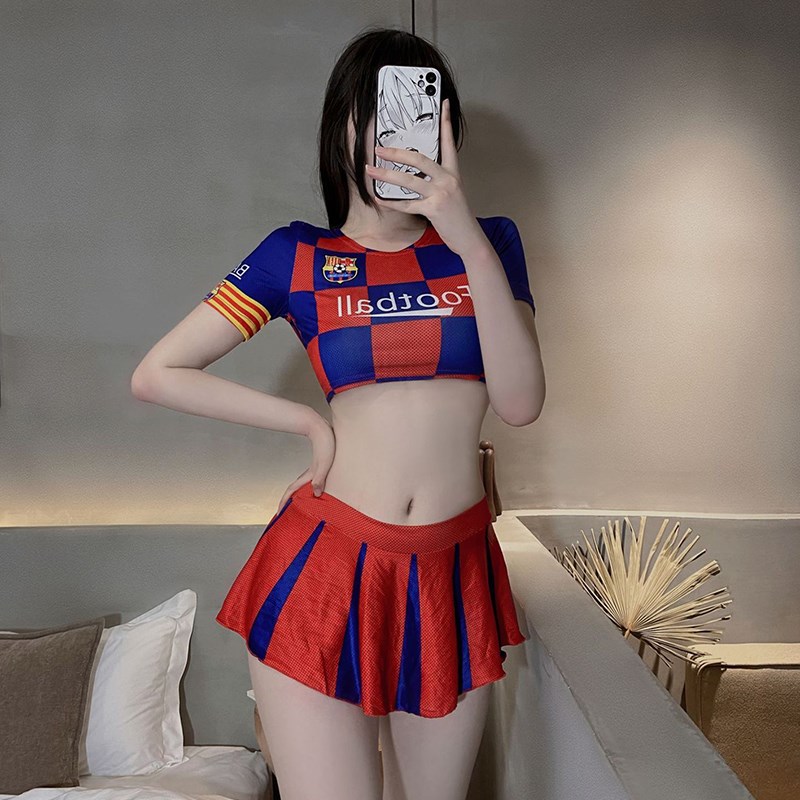 速发世球宝贝制服性感短裙夜店酒吧DS演界服足出杯主题啦啦队服装