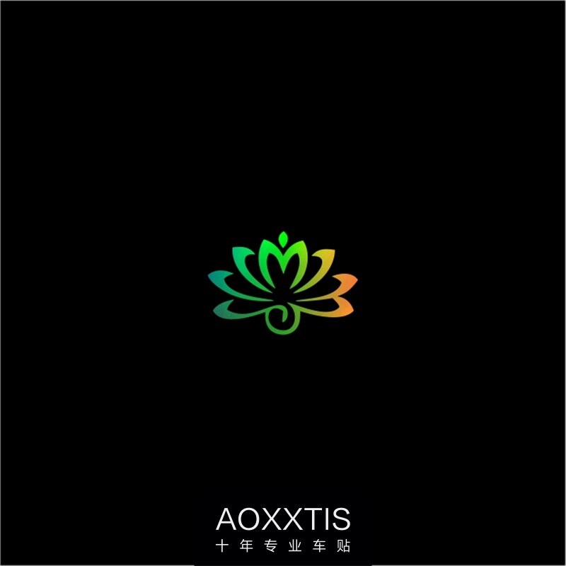 速发南无阿弥陀佛佛系小莲花车贴梵文汽车机车三角窗后玻璃反光贴