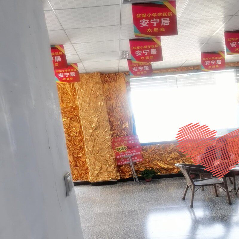 速发褶皱烫金布料包柱子抓皱装饰布包树金布包墙装饰金色婚庆节日
