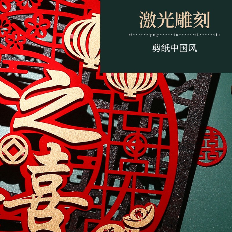 速发户迁之品门贴装饰用喜新居布置搬家仪式进宅大吉入乔门新家挂