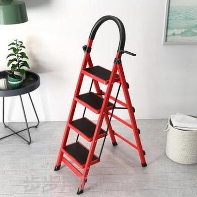 速发镀锌直梯防滑移动空间加厚省塑胶小型铁梯加强缩手伸用家扶梯