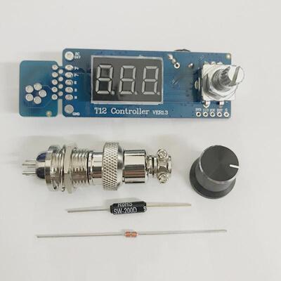 新款T12数显焊台数码管电烙铁控制板升级款自动休眠唤醒包邮