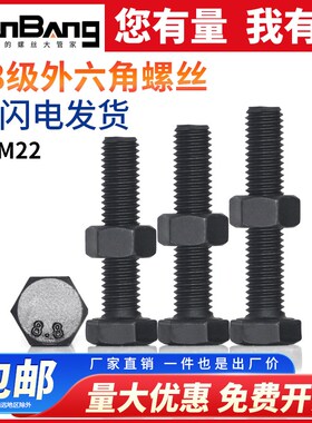 8.8级高强度外六角螺丝螺母大全混装套装z5M6M8M10M12M14M16M18M2