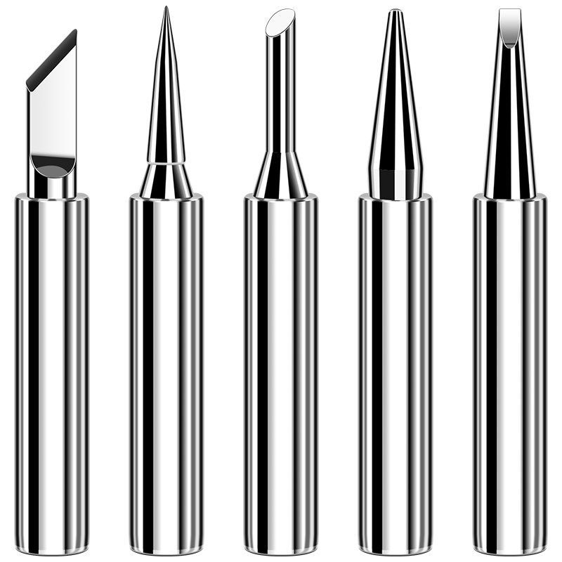 鹿仙子907烙铁头通用恒温内热式烙铁头I发热芯大小刀头马蹄形尖头