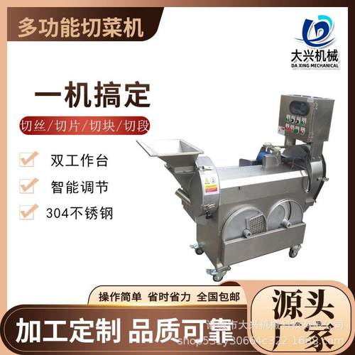 变频调速包菜切丝机洋葱辣椒双头切圈机茄子番茄多功能切片机