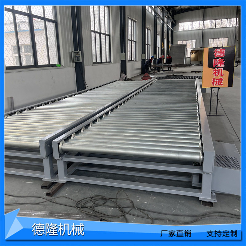 动力辊道传输机快递包裹重型滚筒包装流水线金属铸件矿用输送机