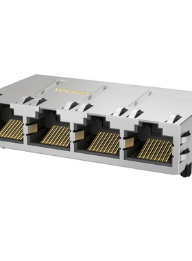 SYT414Q203HWA2DC1057（10G） 1*4 单口带灯 网络连接器RJ45网口