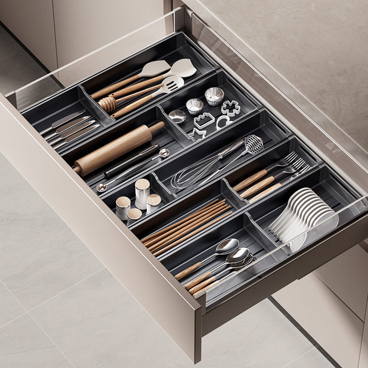 厨房橱柜抽屉餐具收纳分隔内置碗碟收纳架刀叉碗筷勺子分格收纳盒,电子元器件市场,电线扎带/束线带,淘宝优惠券,粉丝福利购,淘宝优惠卷