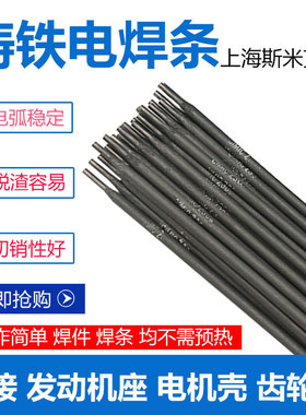 生铁焊条Z116/117 EZV高钒焊条Z100/EZFE-2 Z112Fe球墨铸铁电焊条