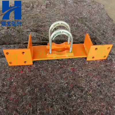 DN125泵管固定托架 水平管道支架 抗震支架