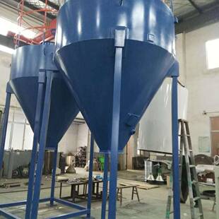 消石灰储料仓1600L煤质颗粒碳钢储存桶活性碳酸钙储料罐PVC料斗