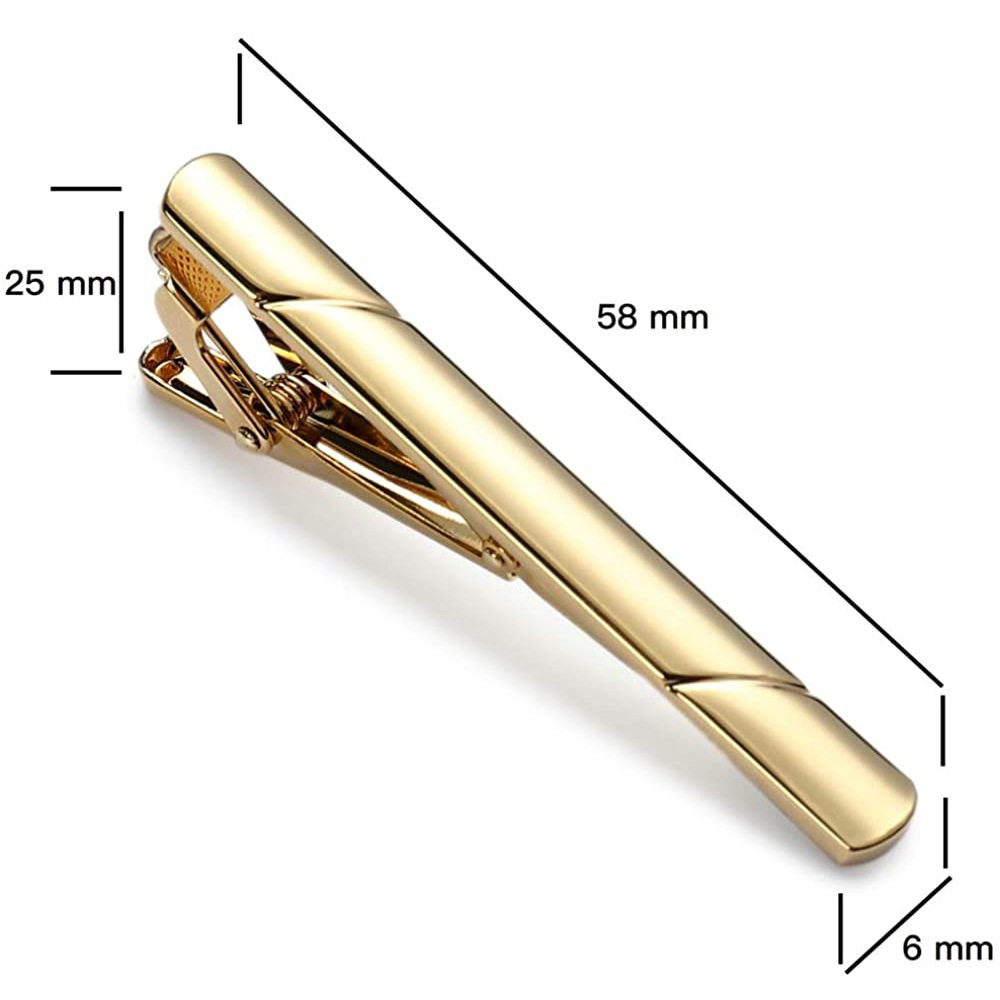 BUSINESS COLLAR CLIP FLAT HEAD TIE CLIP
