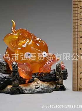 心脏的火苗火焰卡西法可发光火之恶魔 呼吸灯模型雕像树脂摆件
