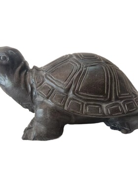 乌龟石头摆件青i石手工雕刻中式家用鱼缸庭院户外水池仿古石雕摆