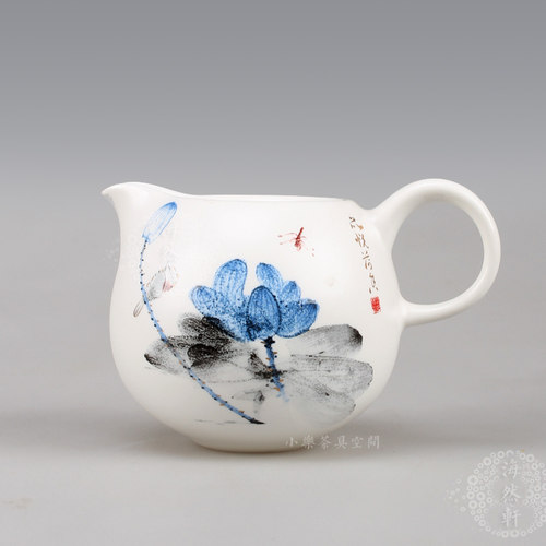 青花瓷功b夫茶具 陶瓷公道杯 茶海 过滤杯 茶道零配 非手绘 蝶舞