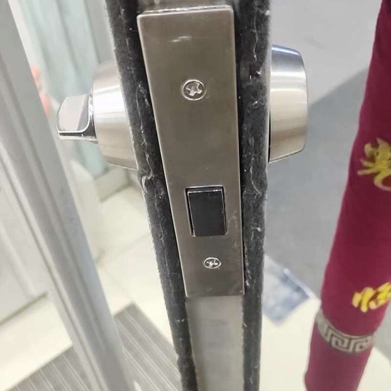 有框门锁中锁地弹门隐形锁地弹簧门铝合金玻璃门车位锁单双Z钥匙