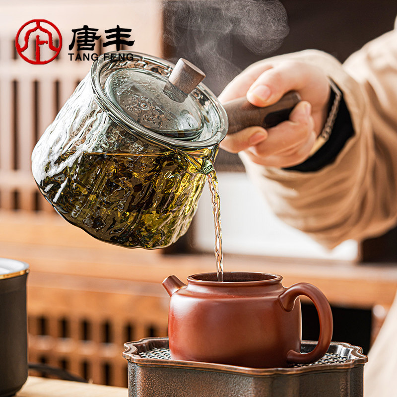 玻璃茶壶泡c茶壶家用侧把壶煮茶壶2024新款电陶炉煮茶器茶具泡茶