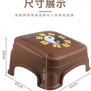 莲花拜垫禅修i蒲团拜凳家用跪垫佛堂禅垫打坐垫跪凳