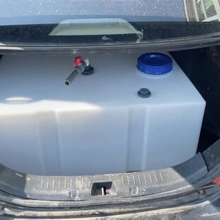 柴油桶卧式塑料油桶大容量长方形运输罐300升加油V桶加厚车载水箱