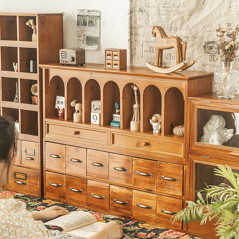 办公室收纳盒桌面l实木抽屉式置物架手账文件杂物整理盒子火漆印,收纳整理,桌面收纳盒,淘宝优惠券,粉丝福利购,淘宝优惠卷