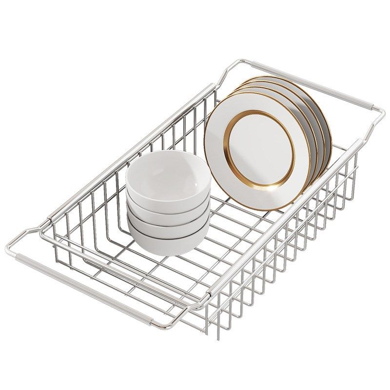 不锈钢厨房伸缩水槽置物架u多功能家用碗碟勺筷收纳果蔬清洗沥水,厨房/烹饪用具,碗架,淘宝优惠券,粉丝福利购,淘宝优惠卷