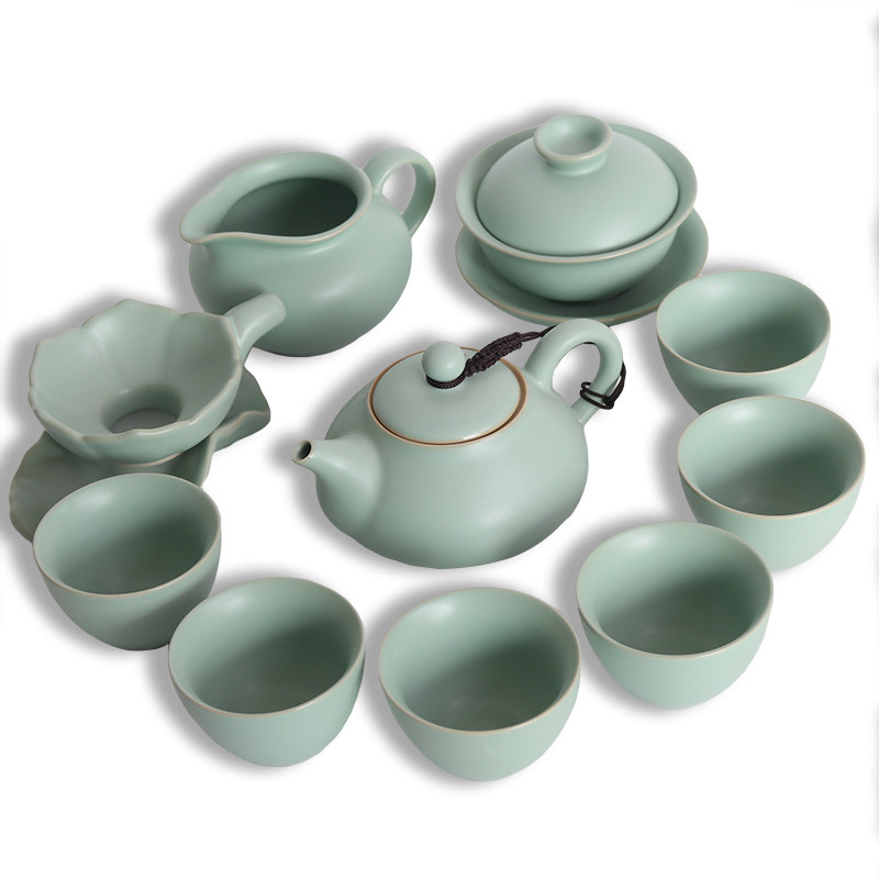 天青色盖a碗汝窑功夫茶具套装开片哥窑冰裂整套茶壶办公家用礼汝,餐饮具,功夫茶具,淘宝优惠券,粉丝福利购,淘宝优惠卷