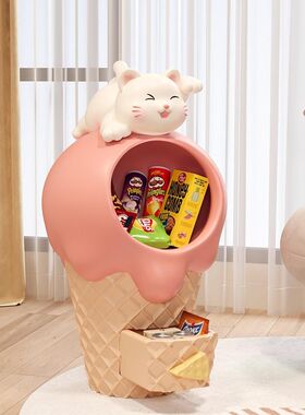 奶油风大型客厅落地摆件家居可爱猫咪I电视柜沙发旁收纳家居饰品
