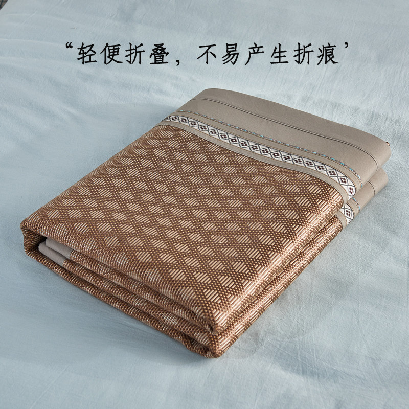 凉席1.8m床草席j1.2x2冰丝裸睡冰席子一米五八1.35宽竹藤席2.0x2.