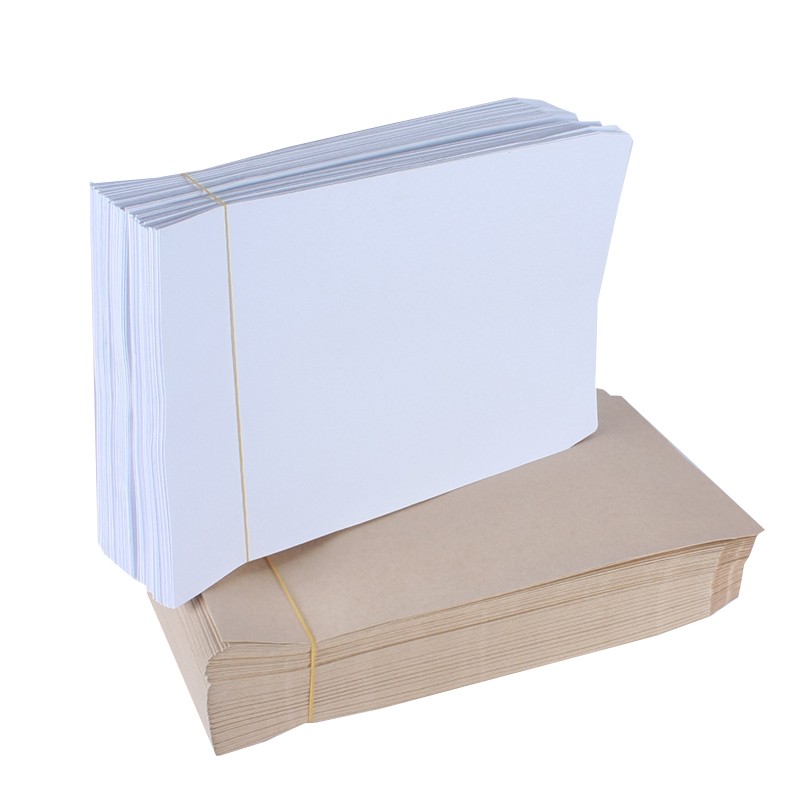 白色大号信封牛皮纸双面空白A4双胶纸9号加N厚高品质资料袋子制作