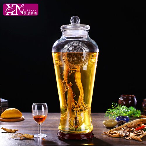 泡酒玻璃瓶带龙头泡l酒瓶人参药酒泡酒坛缸白酒罐加厚10斤20斤家