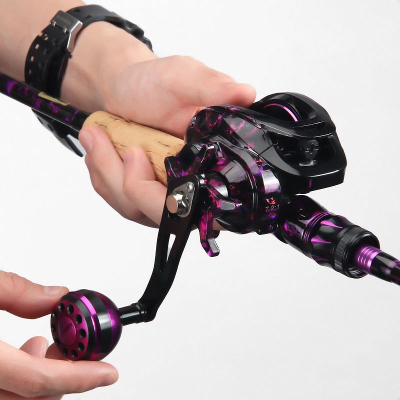 水滴轮改装金属单摇把鼓轮z单摇臂渔轮球形握丸36.6克