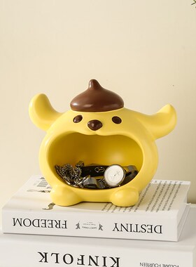 布丁狗入户钥匙收纳摆件创意可爱卡通玄关客厅Q茶几杂物整理储物