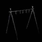 户外露营灯杆便携折叠三角置物架阳台收纳架野营R三脚架子支架挂