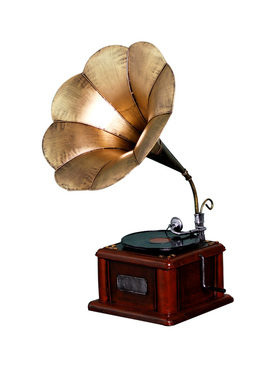 复古怀旧老式留声机黑胶唱片机模型酒吧J咖啡厅橱窗酒柜装饰品摆