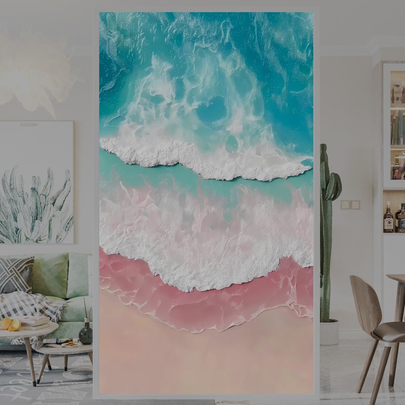 全遮光不透人静电磨砂玻璃贴膜窗贴纸油画遮光隔热防窥浴室阳台