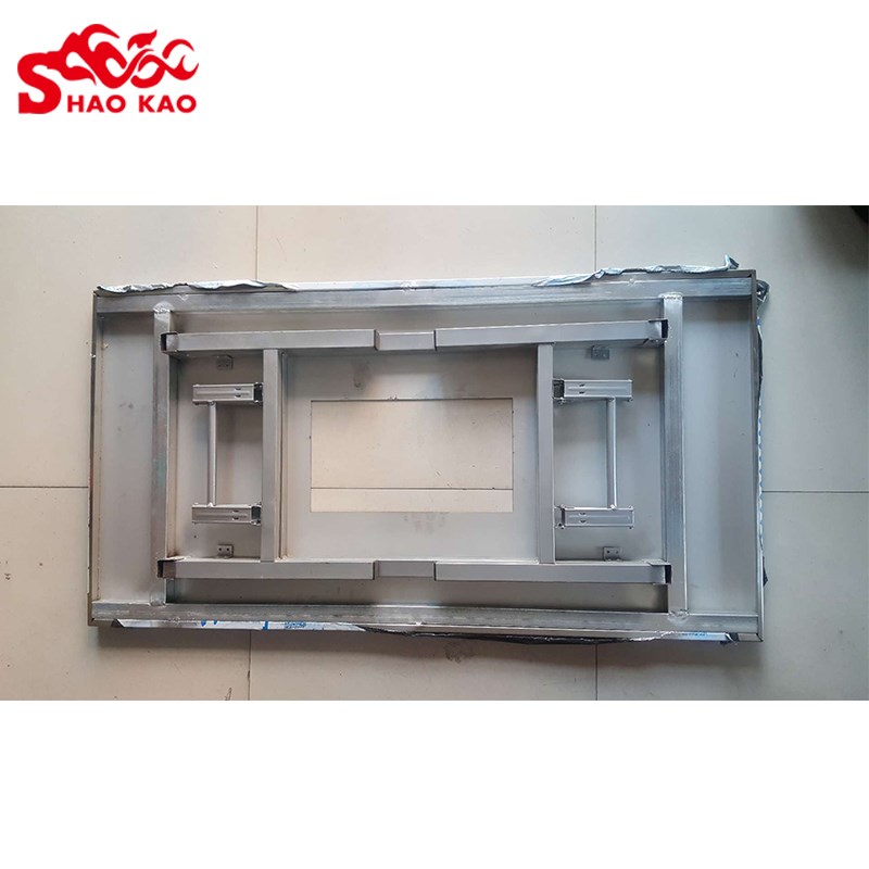 户外折叠简易烧烤桌 地摊烤串烤肉炉 不锈钢烧烤桌子大排档烤炉