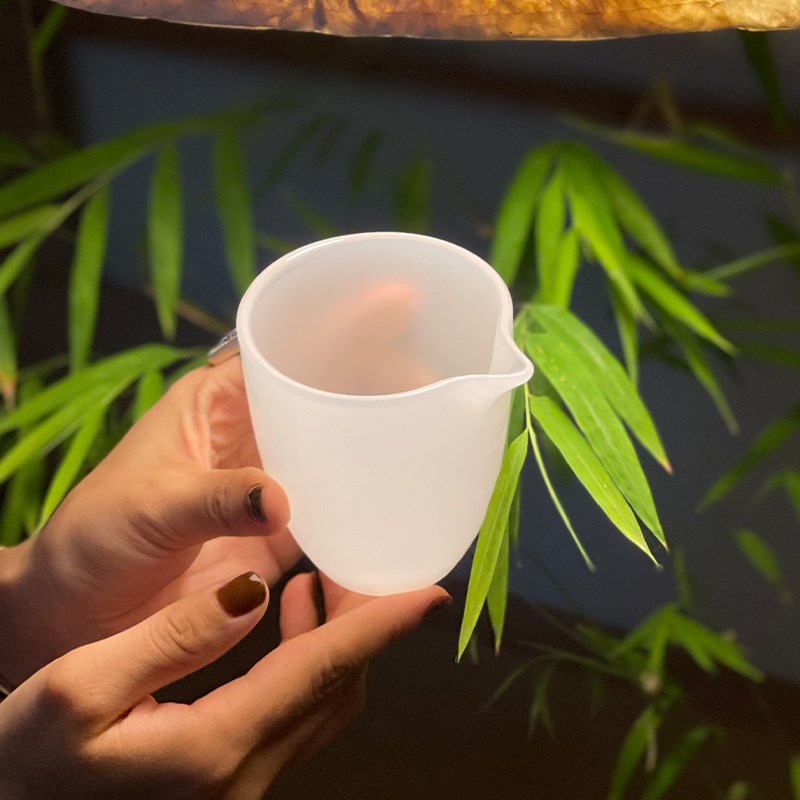 白玉琉璃茶具套装家用送礼茶壶盖碗功夫杯礼品简约酒店民宿装饰品