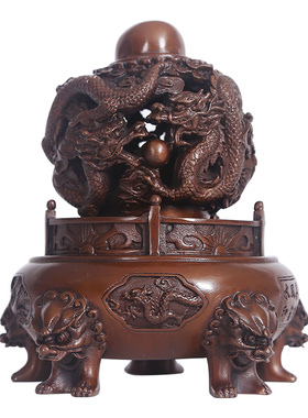 紫铜九转乾坤鼎摆件装饰品时来运转客厅办公室公司开业乔迁礼品