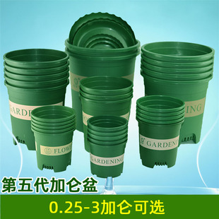 五个装加仑花盆塑料盆三代兰花盆多肉迷你盆月季玫瑰花卉盆栽盆托