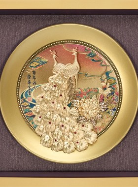 结婚礼物百年好合孔雀送闺蜜新人新郎新娘朋友新婚订婚宴创意摆件